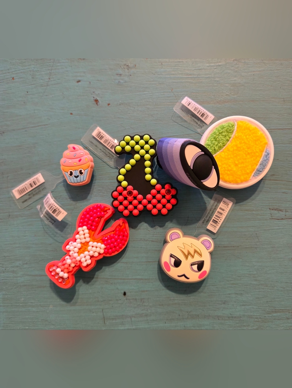 Crocs Jibbitz Bundle 6 NWT | Animal Crossing Marshal, Lobster, Cupcake, & More!